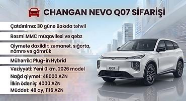 nev holand: Changan CS55 Plus: 1.5 l | 2026 il — 10