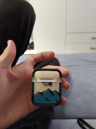 нета х: Чехол для AirPods 1 / 2 с принтом The North Face Продаю защитный чехол — 1