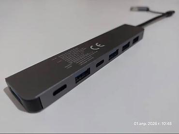 fly ds110: 3.0 7-u-1 USB C Hub, 5V režim napajanja, kompatibilan sa tabletom, USB — 2