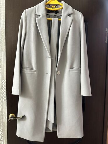 пальто оверсайс: Пальто, Классика, По колено, С поясом, 2XL (EU 44)
