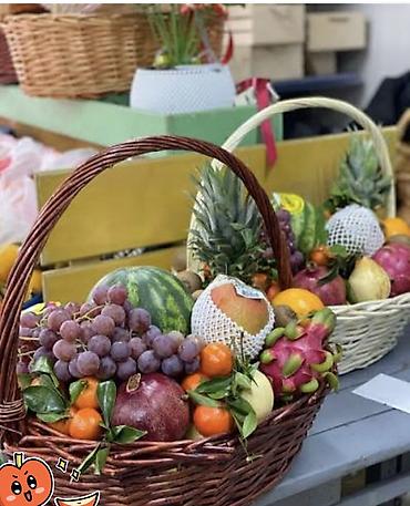 фрукты в корзине: Подарочные фруктовые корзины - Плетёные корзины с ручкой, оформленные — 4