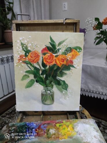 17 объявлений | lalafo.kg: Продаю очень красивую картину "Розы"