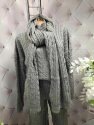 Kompleti: ❤️❤️ Trodelni trikotazni kompleti pantalone+dzemper+šal Cena:3500 din — 11