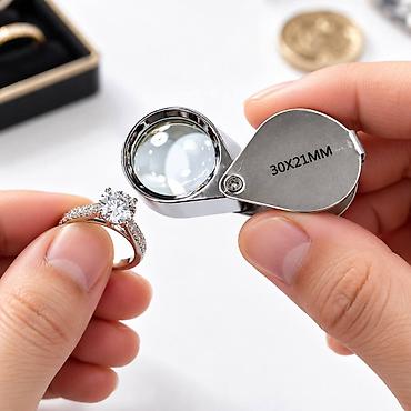 Lupa MG55367 30x21mm Bu yüksək keyfiyyətli “Jeweler’s Loupe”