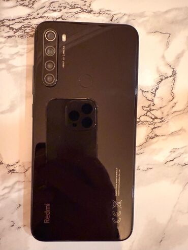 xiomi 7: Xiaomi Redmi Note 8, 64 GB, rəng - Qara, 
 Barmaq izi