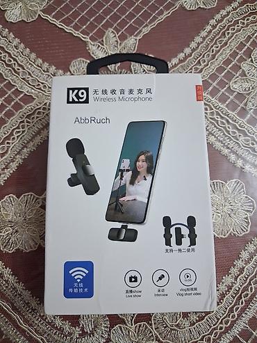 mikrofon bluetooth: K9 AbbRuch simsiz mikrofon dəsti Xüsusiyyətlər: - İki ədəd klipsli — 1