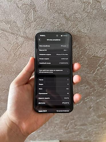 iphone 6 s plus: IPhone 15 Pro Max, Б/у, 512 ГБ, Black Titanium, 86 % — 2