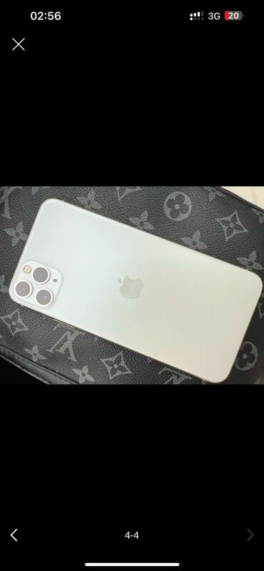 купить золотой номер: IPhone 11 Pro Max, Колдонулган, 256 ГБ, White Titanium, Заряддоочу түзүлүш, 76 %