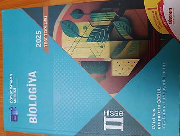 Kitablar və jurnallar: Məhsul: Fizika 2025 Test Toplusu – I və II hissə Nəşriyyat/İnstitut — 2