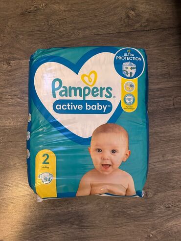 uşaqlar üçün donlar: Pampers 2 nomre 94 ededli,baglidir qutu,nomresi sehv