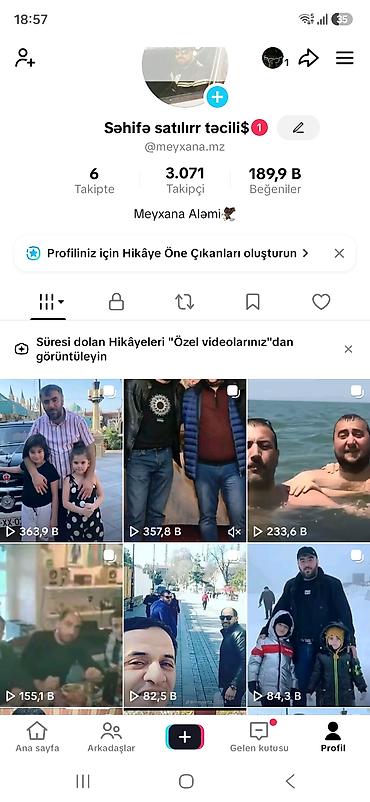 satici axtariram: Satılır: TikTok səhifəsi “Meyxana Aləmi” Hesaba böyük endirim ilə — 1