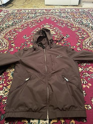 armani часы: Ветровка, Осень-весна, С капюшоном, S — 1