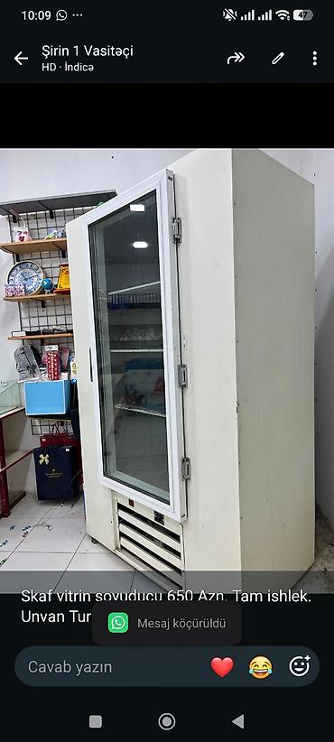 Холодильное оборудование: Skaf vitrin soyuducu 650 Azn. Tam ishlek. Unvan Turkan. Shirin x. 1040 — 1