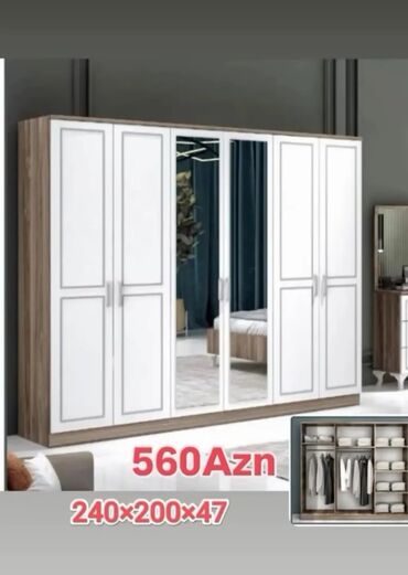 Dolablar: Yeni, Açılan, 3 qapılı Düz dolab, Qarderob, paltar dolabı, Rusiya — 9