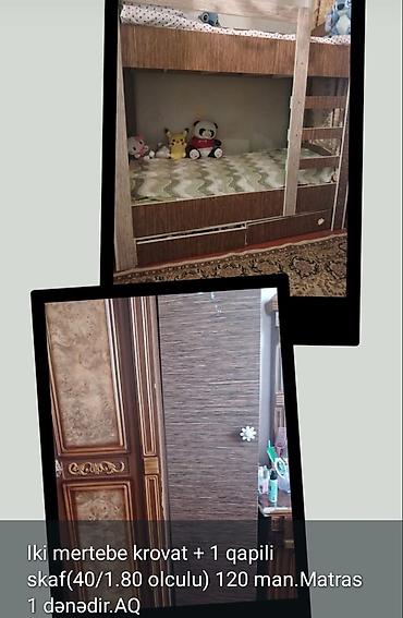 çarpayl: İki mərtəbəli krovat + 1 qapılı şkaf dəsti. Məhsul təsviri: - İki — 1