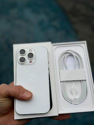 Apple iPhone: IPhone 16 Pro, Б/у, 256 ГБ, White Titanium, Кабель, Коробка, 96 % — 14