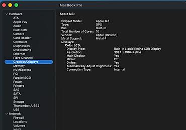 Ноутбуки Apple (MacBook): Apple M3, ОЗУ, RAM: 16 ГБ — 7