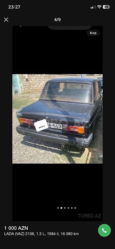 qaz balonu qiymətləri: VAZ (LADA) 2106: 1.3 l | 1982 il 16080 km Sedan — 4