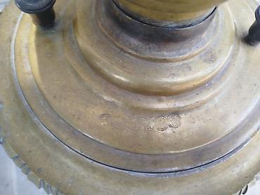 samovar od: Antik mis samovar – köhnə Rusiya istehsalı, relyef naxışlı korpus və — 3
