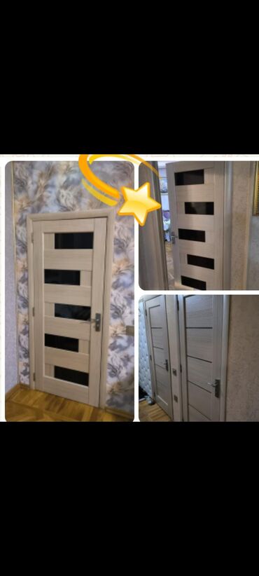 linoleum qiyməti: 💫Ruhan 7 eded otaq qapisi 5 eded şuseli 2 eded hamam.qapisi hec