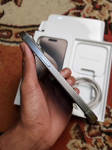 Apple iPhone: IPhone 15 Pro, 128 GB, Natural Titanium, Sənədlərlə — 3