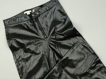 legginsy imitacja skóry: H&M, Spodnie materiałowe damskie, M