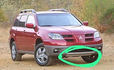 Ban, Kuzov hissələri: Mitsubishi Outlander (2003–2006) üçün ön bamper alt qoruyucu lip/üzlük — 1