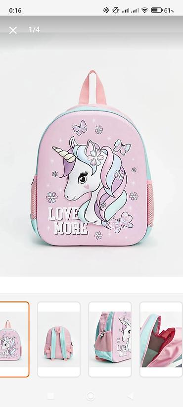 Məktəb çantaları: Uşaq bel çantası – “Love More” unicorn dizaynlı LC Waikiki firmasi - — 1