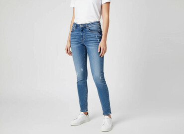 Jeansy: DENIM JEANS, Jeansy damskie, rozmiar S