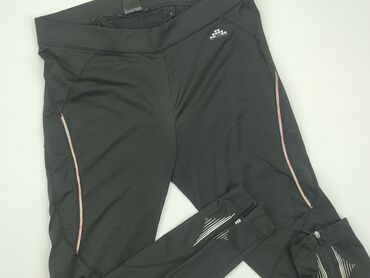 legginsy damskie czarne nieprześwitujące: Leggings, H&M, M (EU 38), condition - Good