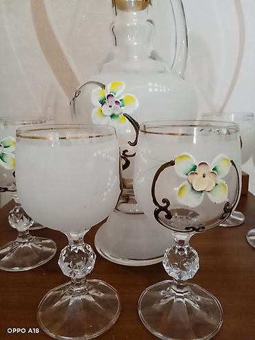 xrustal bakallar: Rəng - Ağ, Xrustal, 6, 1,5 bucket volume l, Çexiya — 2