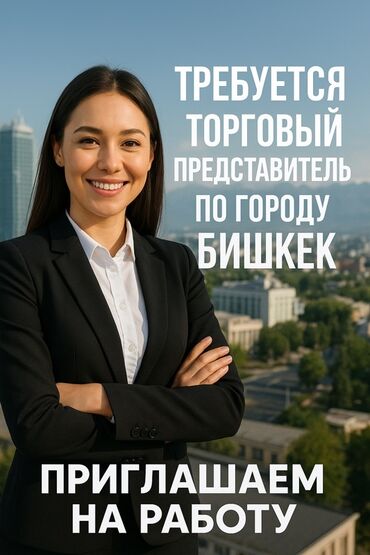 промоутер бишкек 2020: Требуется Торговый агент, График: Пятидневка, 1-2 года опыта, Карьерный рост, Полный рабочий день