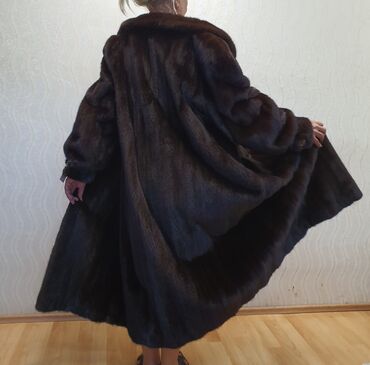 Шубы: Шуба, Норка, Длинная модель, Германия, 4XL — 8
