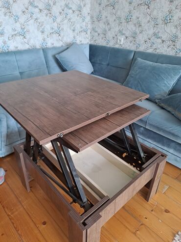 Masalar: Qonaq masası, İşlənmiş, Transformer, Dördbucaq masa