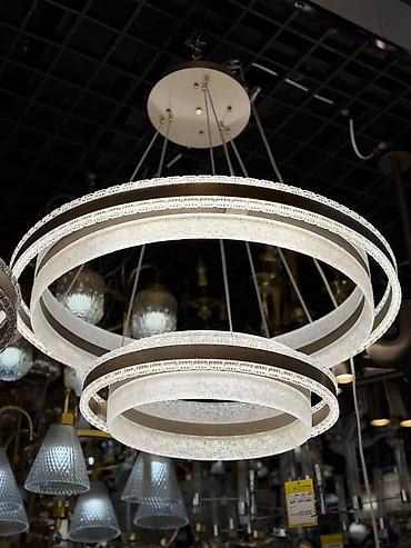 smart light: Подвесная светодиодная люстра с тремя кольцами - Дизайн: три — 1