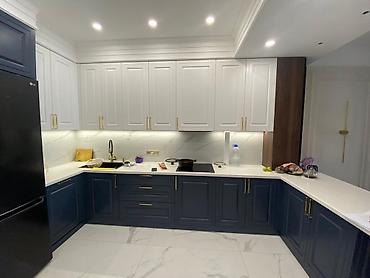silver kitchen: Кухонный гарнитур, Новый, цвет - Белый, МДФ, Бесплатная доставка — 2