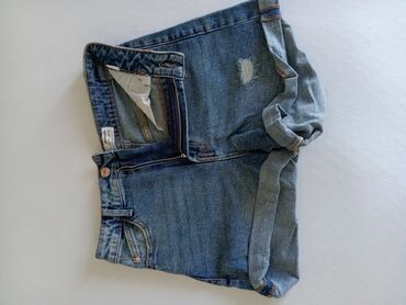 bermude legen: S (EU 36), Jeans, color - Light blue, Single-colored