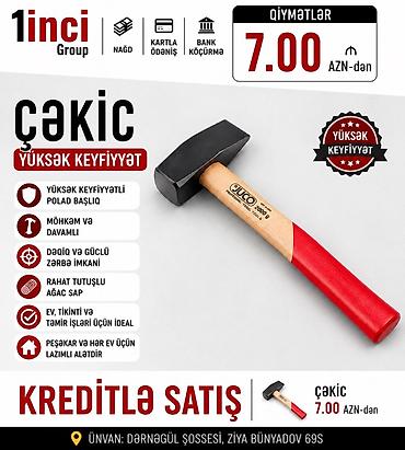 ov baltası: Çəkic – yüksək keyfiyyət • Yüksək keyfiyyətli polad başlıq • Möhkəm — 1