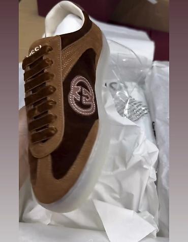 обувь drop: Кроссовки, 38, Gucci, Новый, цвет - Коричневый, Самовывоз, Платная доставка — 4