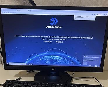 Monitorlar: HP V214a monitor - Ekran ölçüsü: 21.5" - İcazə: 1920×1080 (Full HD) - — 1