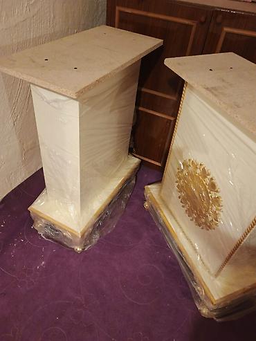 Mebel: Qonaq otağı üçün, İşlənmiş, Açılmayan, Oval masa, 6 stul — 2