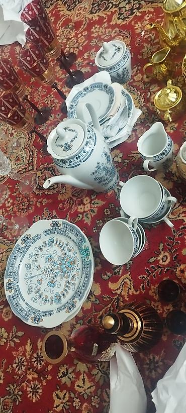 cay: Çay dəsti, rəng - Ağ, Farfor — 2