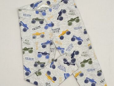 czarne legginsy z lampasami: Leggings for kids, H&M, 3-4 years, 98/104, condition - Very good