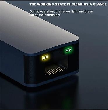 tank x: USB 3.0 – 2.5G Ethernet Adapter (USB-A → RJ45) - Şəbəkə sürəti — 3