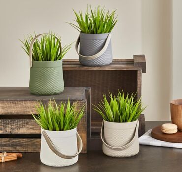 Süni güllər: Dekor dibçekler — 13