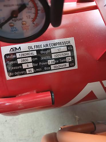 Компрессоры: Безмасляный воздушный компрессор ABM Professional 1280W24L - Тип: Oil — 2