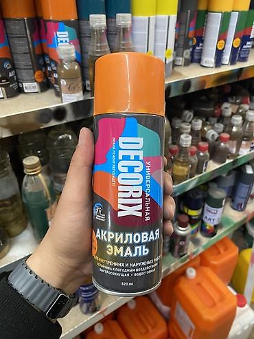 Акриловая эмаль: Аэрозольная акриловая эмаль DECORIX, универсальная. - Формат: баллон — 1