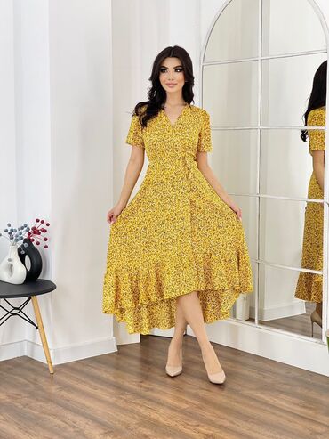 турецкое платье халат: Платье запах халата🍓
Ткань Прадо 
Размер 42-44