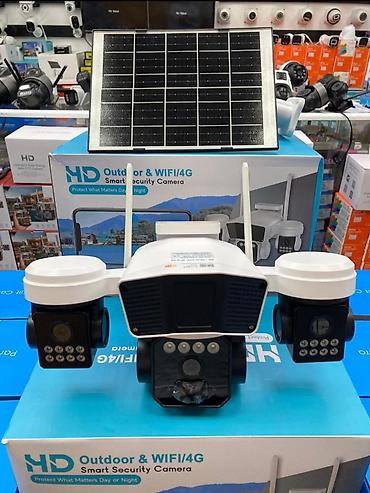 kamera güneş paneli: Solar panelli Outdoor & WIFI/4G Smart Security Camera - Günəş — 1
