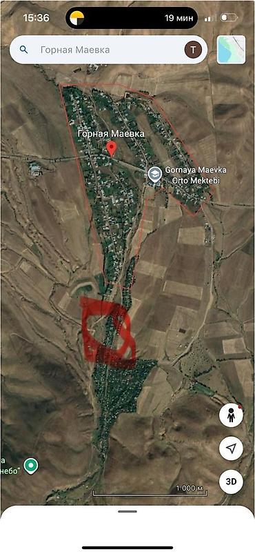 Продажа дач: Продается садовый участок с домом в селе Горная Маевка (на карте — 2